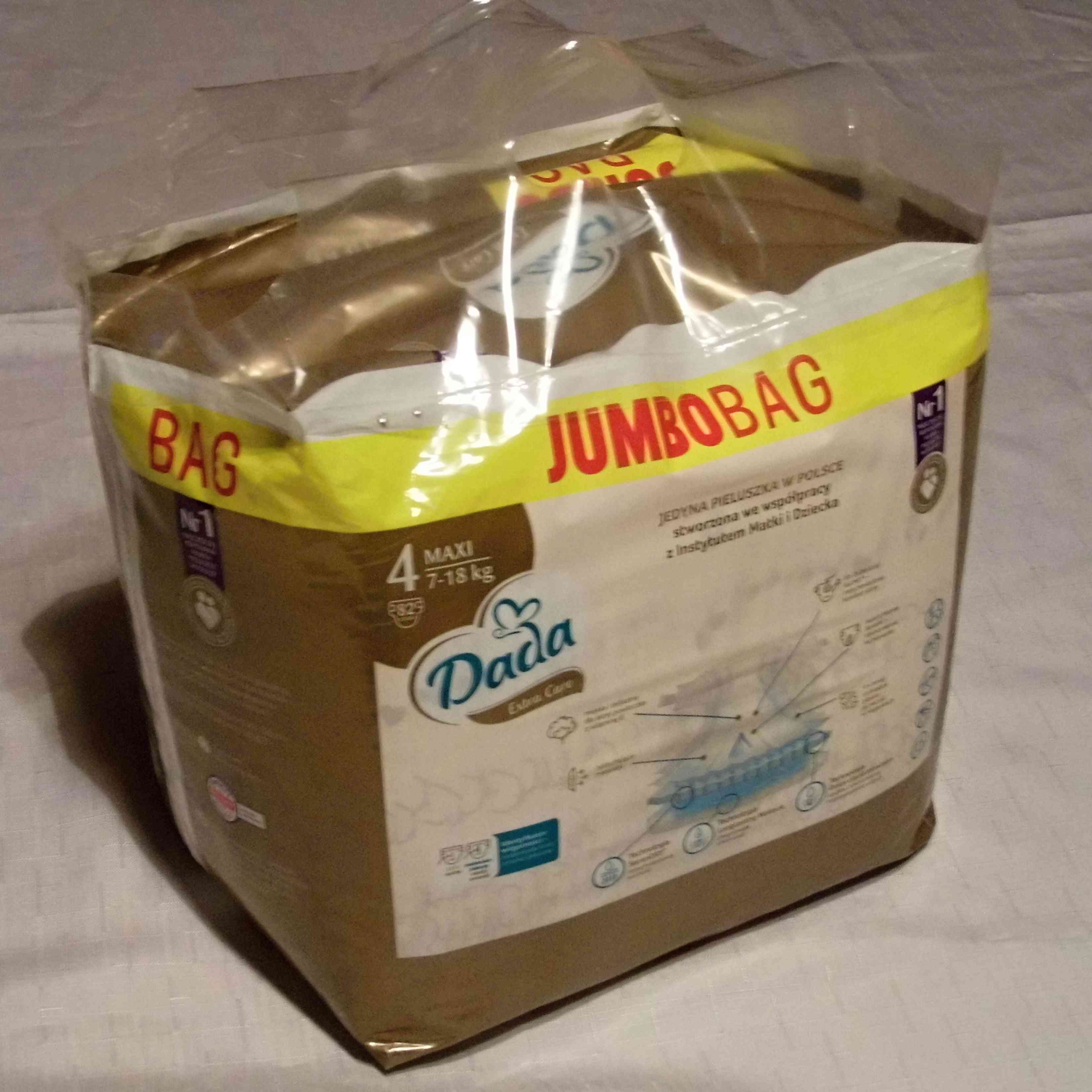 DADA EXTRA CARE jumbo BAG VEL.4 - 82 KS (7-18 KG)