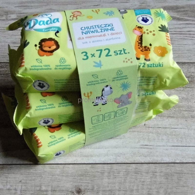 Vlhčené ubrousky DADA 3x72 ks