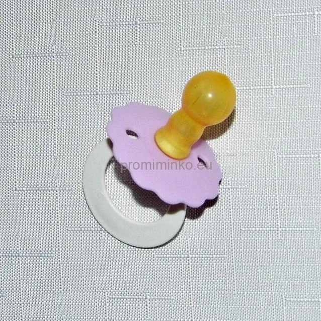 Latexový dudlík Flora kulatý růžový