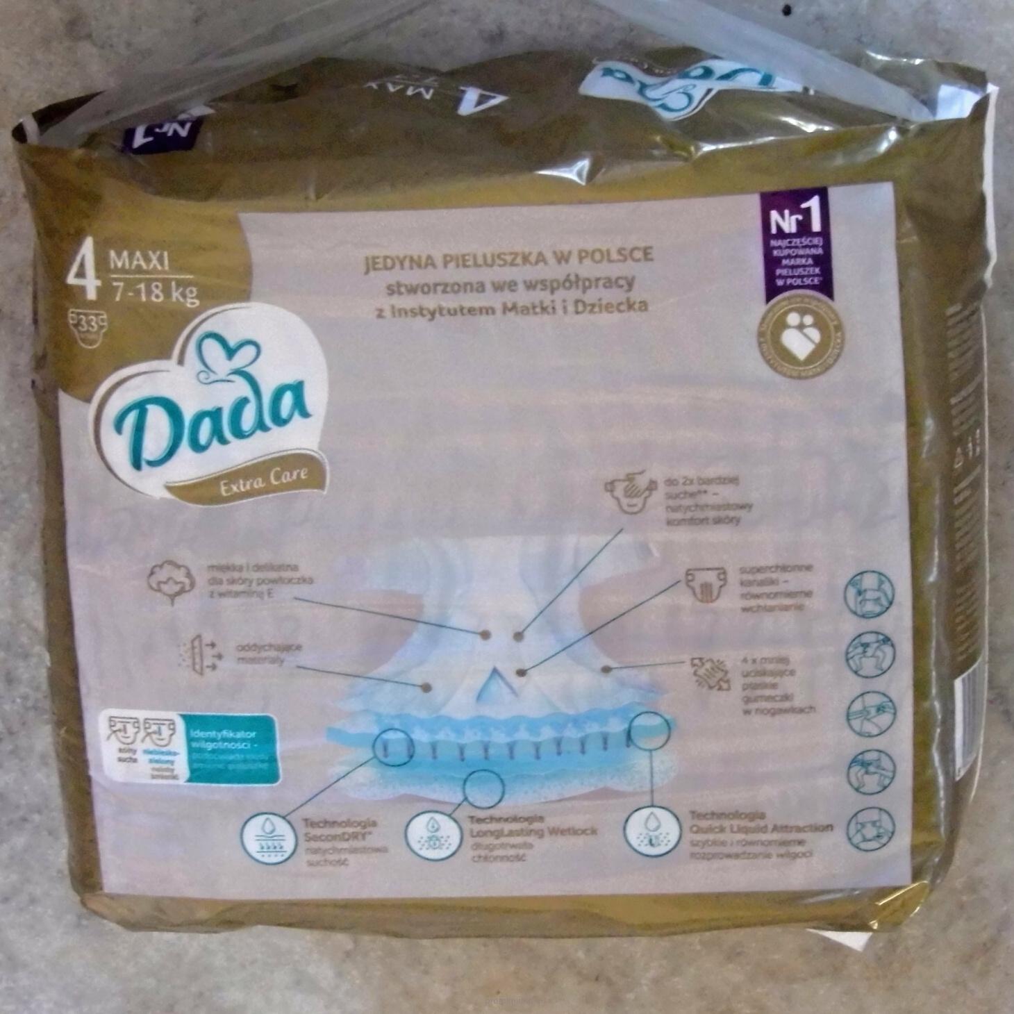 DADA EXTRA CARE  VEL. 4 - 33 KS (7-16 KG)