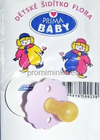 Latexový dudlík Flora kulatý růžový